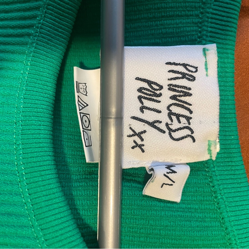 Princess Polly Emerald Ribbed Top - Picture 2 of 2